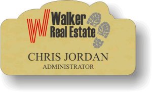 (image for) Walker Real Estate Team Shaped Gold Badge