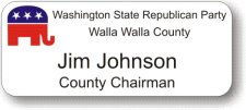 (image for) Walla Walla County Republicans White Badge