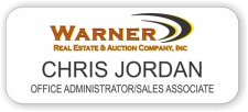 (image for) Warner Real Estate and Auction Company White Badge