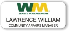(image for) Waste Management White Badge