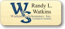 (image for) Watkins & Schommer Gold Badge