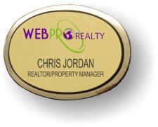 (image for) WebPro Realty Gold Executive Oval Badge