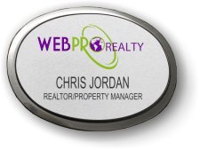 (image for) WebPro Realty Silver Executive Oval Badge