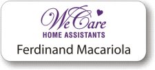 (image for) WeCare Home Assistants White Badge