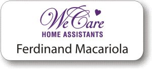 (image for) WeCare Home Assistants White Badge