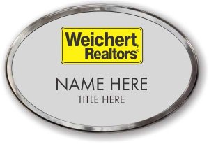 (image for) Weichert Realtors Silver Oval Polished Prestige Badge