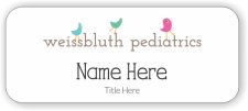 (image for) Weissbluth Pediatrics White Full Color Badge