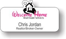 (image for) Welcome Home Real Estate Services White Shaped Badge