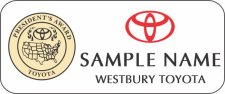 (image for) Westbury Toyota White Badge with Gold President's Award