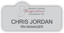 (image for) Western Carolina Digestive Consultants Shaped Silver Badge