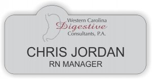 (image for) Western Carolina Digestive Consultants Shaped Silver Badge