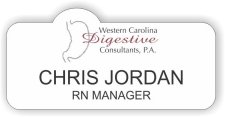 (image for) Western Carolina Digestive Consultants Shaped White Badge