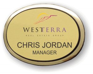 (image for) Westerra Real Estate Group Executive Oval Gold Badge