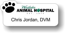 (image for) Westlake Animal Hospital & Boarding Kennel Shaped Badge