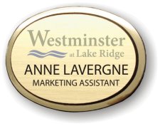 (image for) Westminister at Lake Ridge Executive Oval Gold Badge