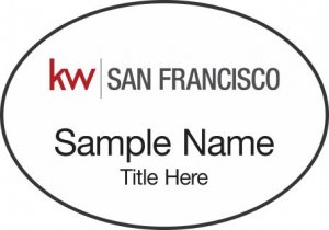 (image for) Keller Williams San Francisco White Oval Badge