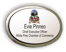 (image for) White Pine Chamber of Commerce Executive Oval Silver Badge