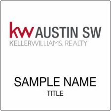 (image for) Keller Williams Austin SW Standard White Badge