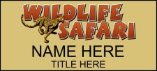 (image for) Wildlife Safari 2.75" x 1.25" Beveled Square Corners