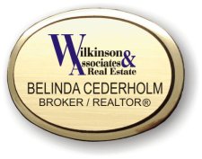 (image for) Wilkinson & Associates Executive Oval Gold Badge