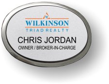 (image for) Wilkinson Triad Realty Silver Executive Oval Badge