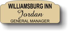 (image for) Williamsburg Inn Gold Shaped Badge