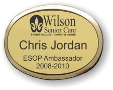 (image for) Wilson Senior Care Executive Oval Gold Badge