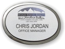 (image for) Wind River Realty Executive Oval Silver Badge