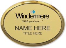 (image for) Windermere Gold Oval Executive Badge