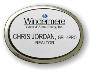 (image for) Windermere - Coer d\'Alene Realty Executive Oval Silver Badge