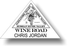 (image for) Wine Road Shaped White Badge