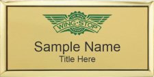(image for) Wingstop Executive Gold Name Badge