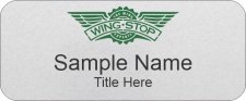 (image for) Wingstop Standard Silver Name Badge