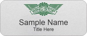 (image for) Wingstop Standard Silver Name Badge