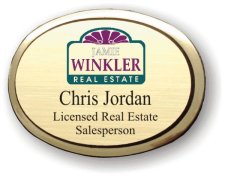 (image for) Winkler Real Estate Executive Oval Gold Badge