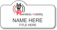 (image for) Wireless Mobility Shaped White Badge