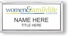(image for) Women and Family Life Center Executive Silver/White Badge