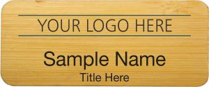 (image for) Custom Logo Bamboo Badge