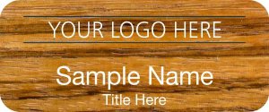 (image for) Custom Logo Zebrawood Badge