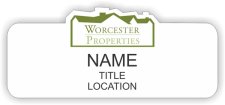 (image for) Worcester Properties Shaped White badge