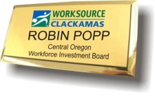 (image for) WorkSource Oregon Clackamas White Badge
