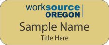 (image for) Worksource Oregon Standard Gold badge - B