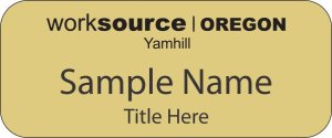 (image for) Worksource Yamhill Standard Gold badge