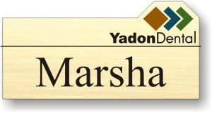 (image for) Yadon Dental Shaped Gold Badge