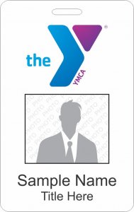 (image for) YMCA Blue/Purple Photo ID Badge