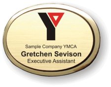 (image for) YMCA Executive Oval Gold Badge