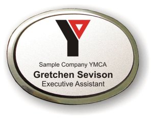 (image for) YMCA Executive Oval Silver Badge