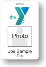 (image for) YMCA Green/Blue Photo ID Badge