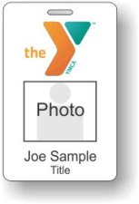 (image for) YMCA Orange/Green Photo ID Badge