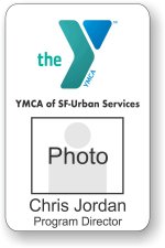 (image for) YMCA of San Francisco - Urban Services Photo ID Badge With Title